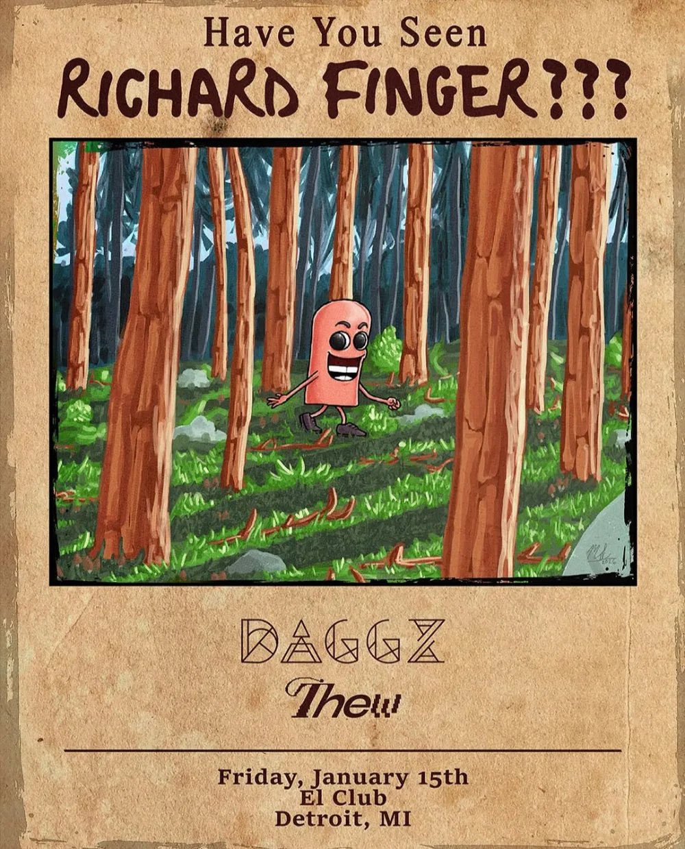 Richard Finger, Daggz, Thew — Majestic Theatre Detroit · Fri Jan 15