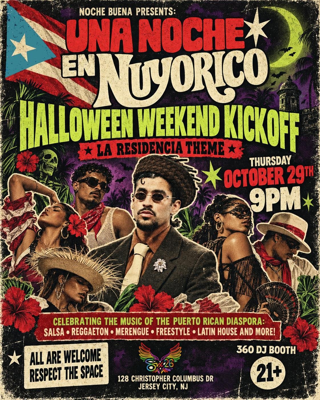Una Noche En Nuyorico: Halloween Edition — Six26, Jersey City · Thu Oct 29 · 9pm · 21+