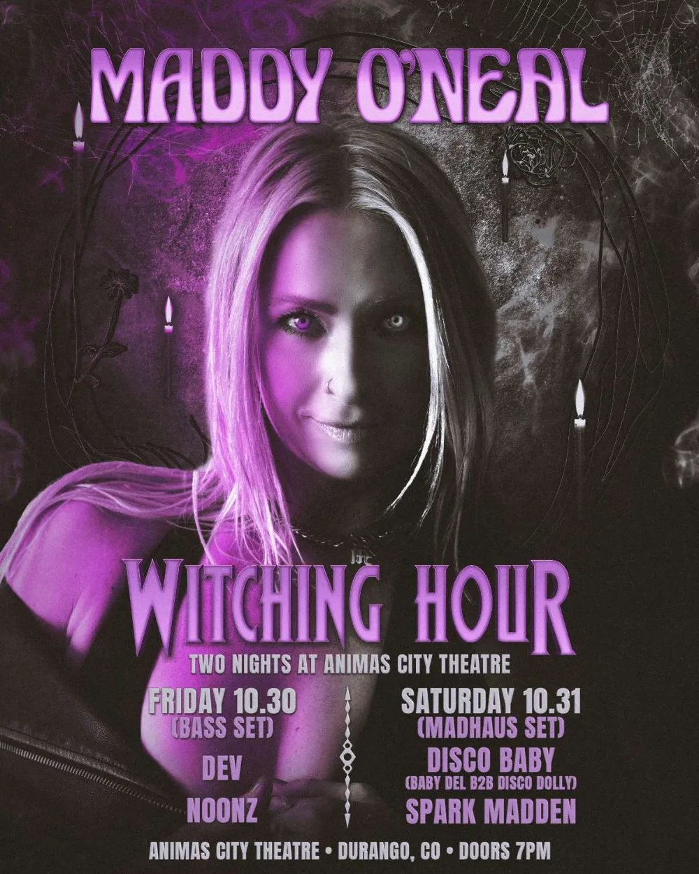 Presents - Witching Hour - Night One: Maddy O'Neal — Animas City Theatre · Fri Oct 30