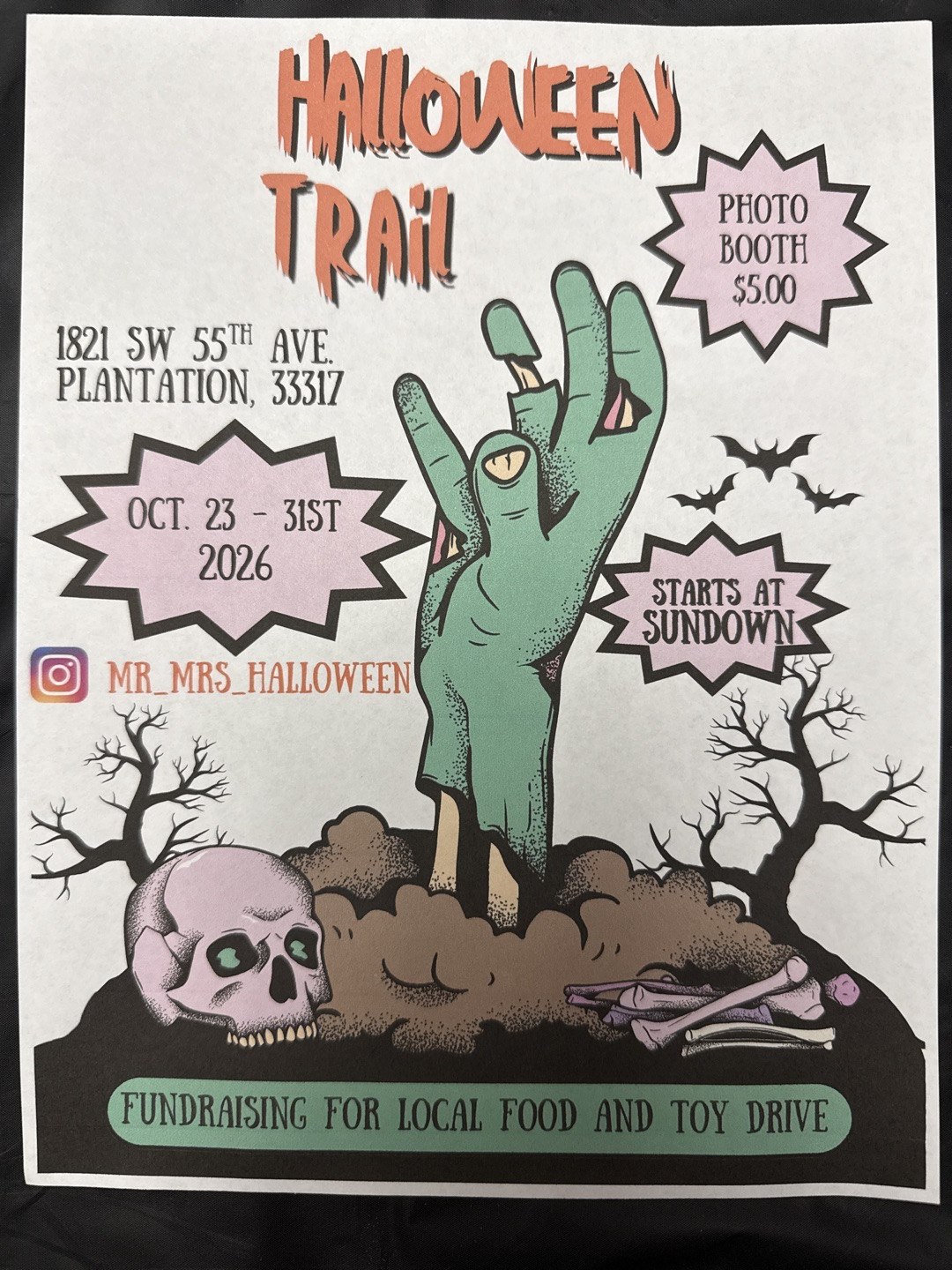 Haunted Mini Trail/Photo Booth Fundraiser
