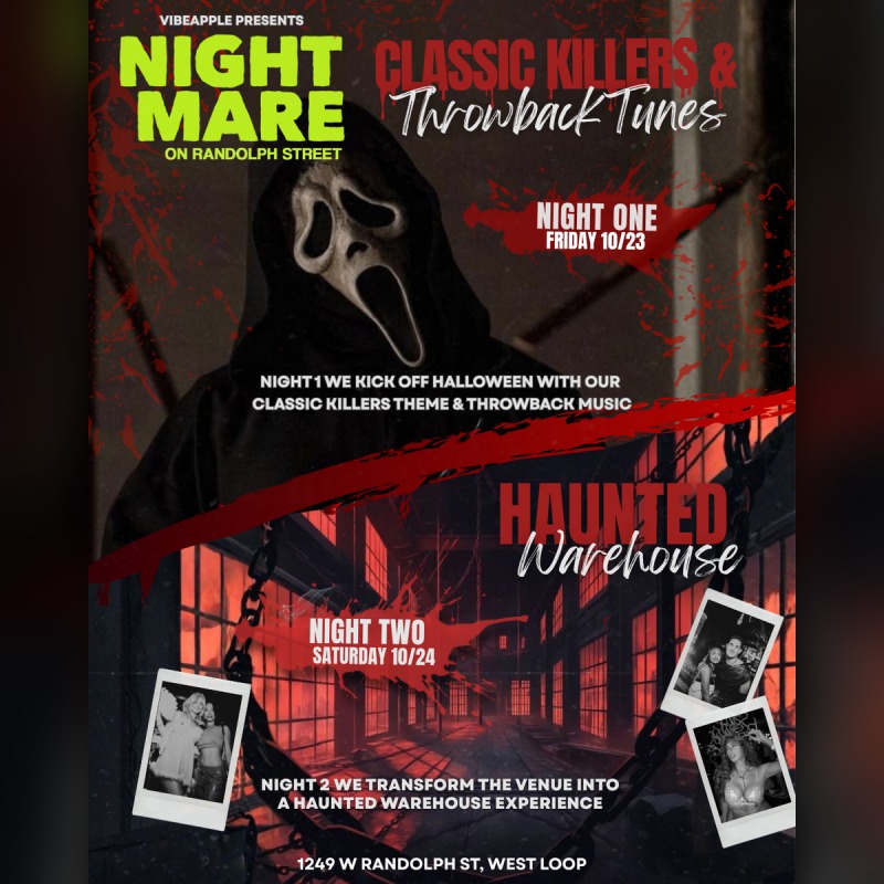 Nightmare on Randolph — House of Vans, Chicago · Oct 23–24 · 6pm–2am · $22.99–$198.99