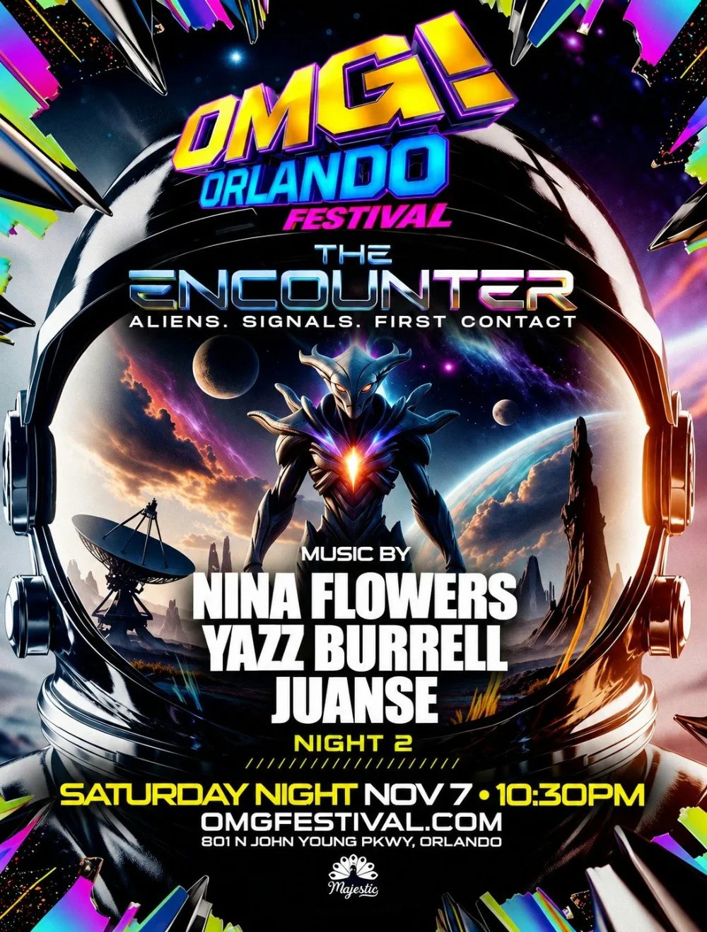 Nina Flowers, Yazz Burrell — Majestic Event Center · Sat Nov 7