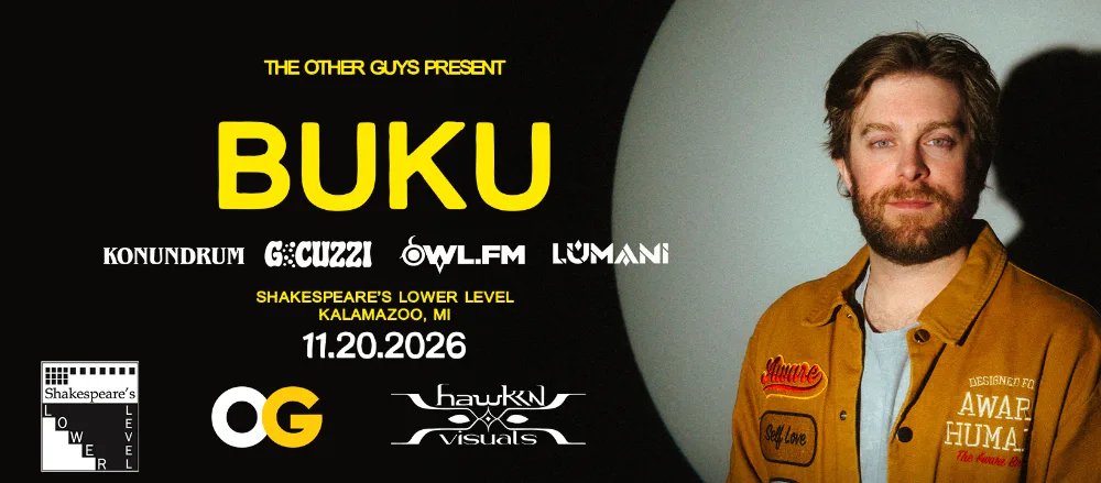 Beautiful People Tour: Buku — Shakespeare's Lower-Level · Fri Nov 20