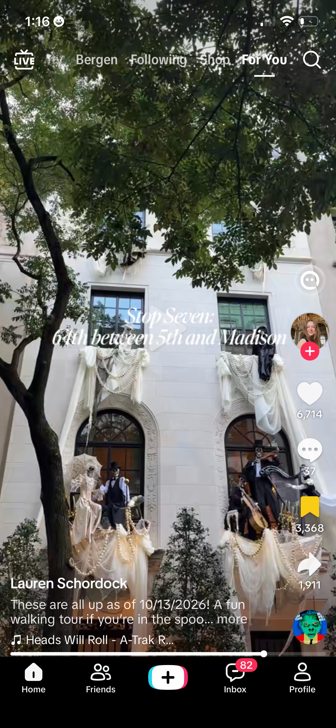 UES Halloween Tour Stop Seven — E 64th St between 5th and Madison