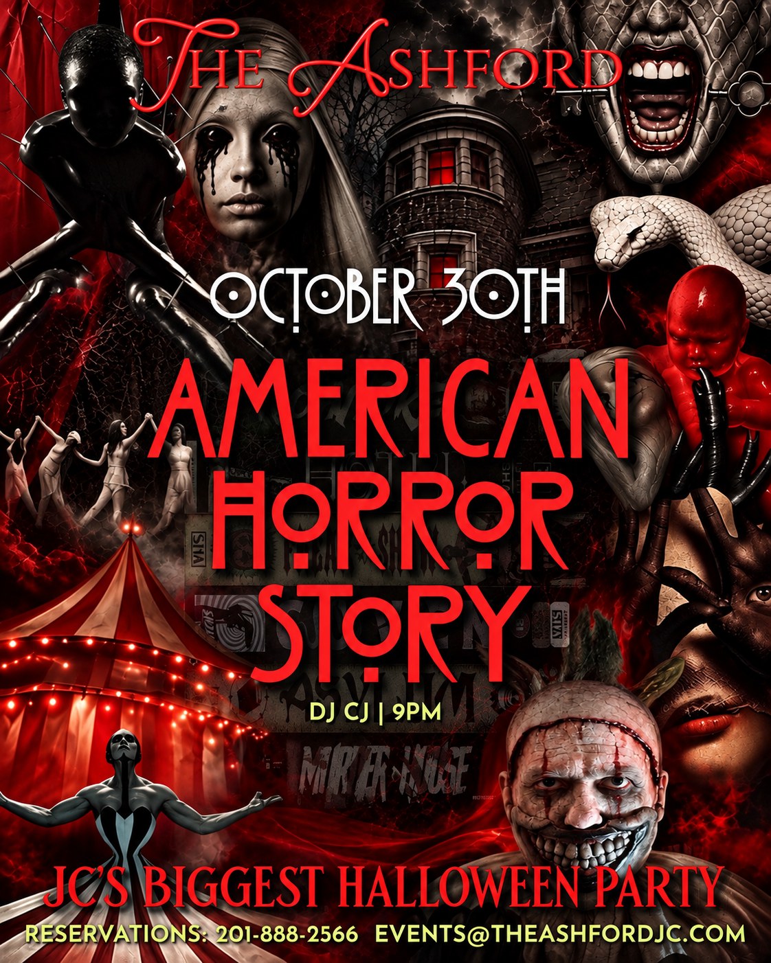 American Horror Story Halloween Party — The Ashford, Jersey City · Fri Oct 30 · 9pm–3am · 21+