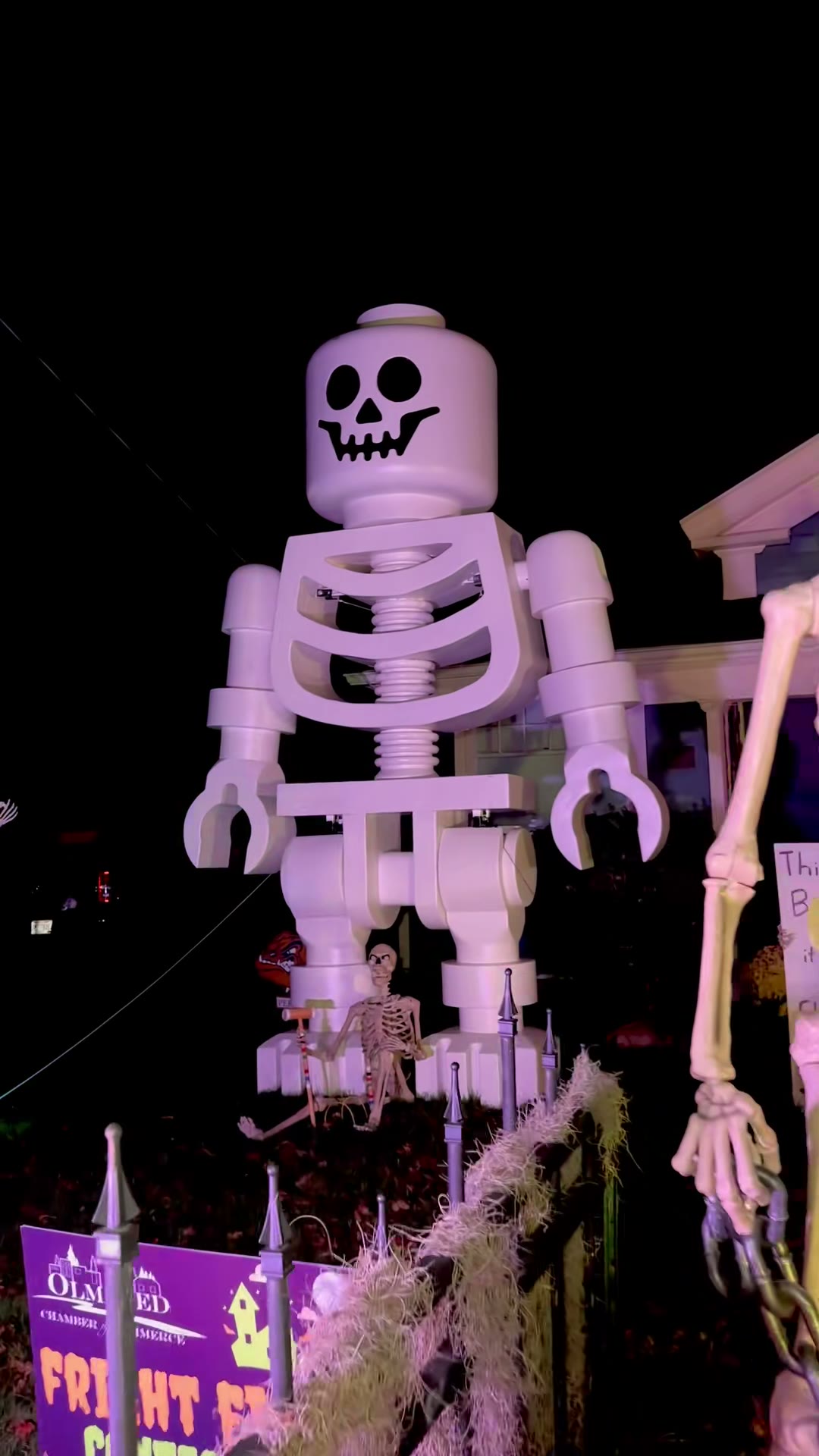 Giant LEGO Skeleton