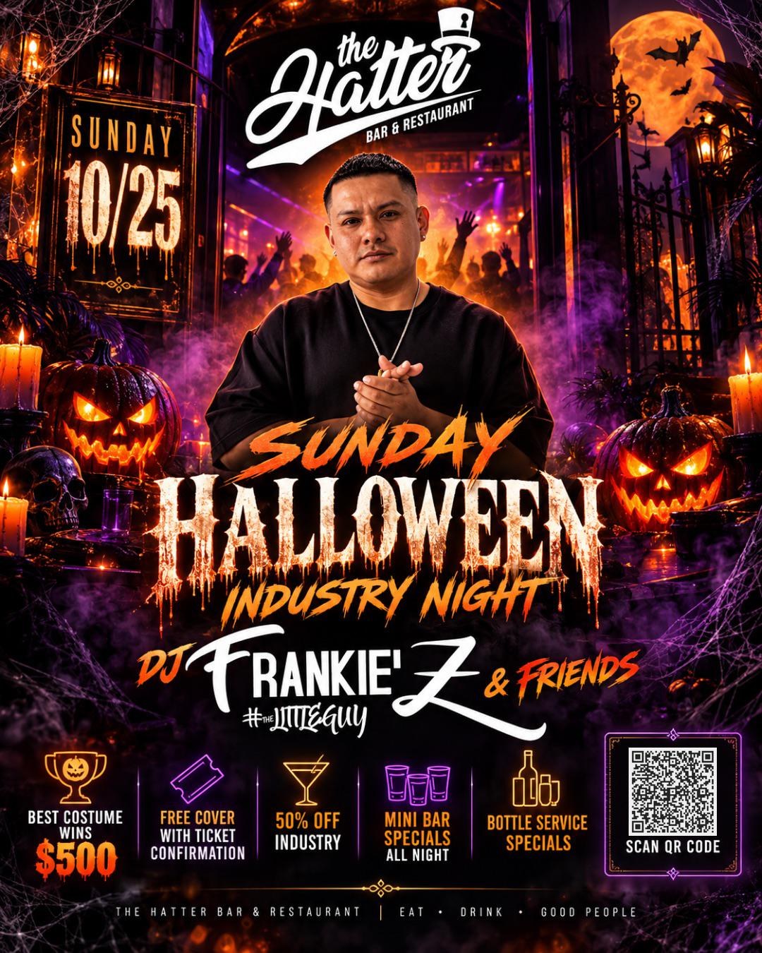 Halloween Industry Night with DJ Frankie Z — Madd Hatter, Hoboken · Sun Oct 25 · 8pm–3am · 21+