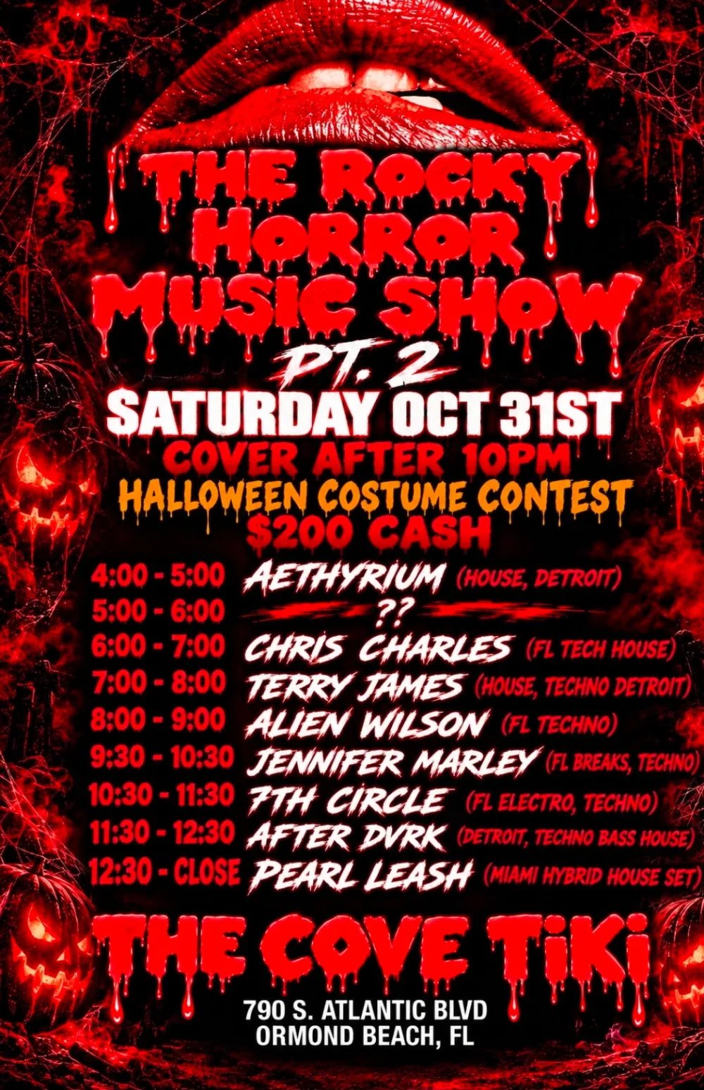 Rocky Horror Music Show — The Cove · Sat Oct 31