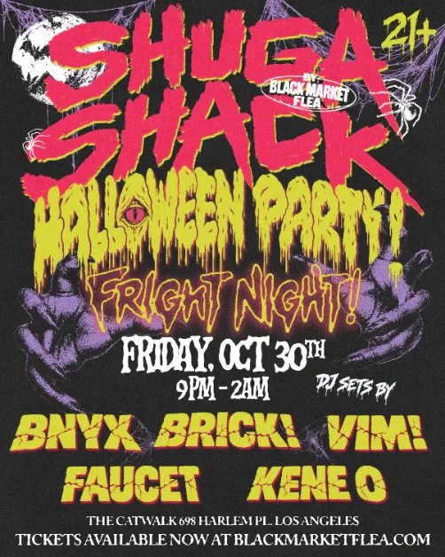 Shuga Shack — The Catwalk Club · Fri Oct 30