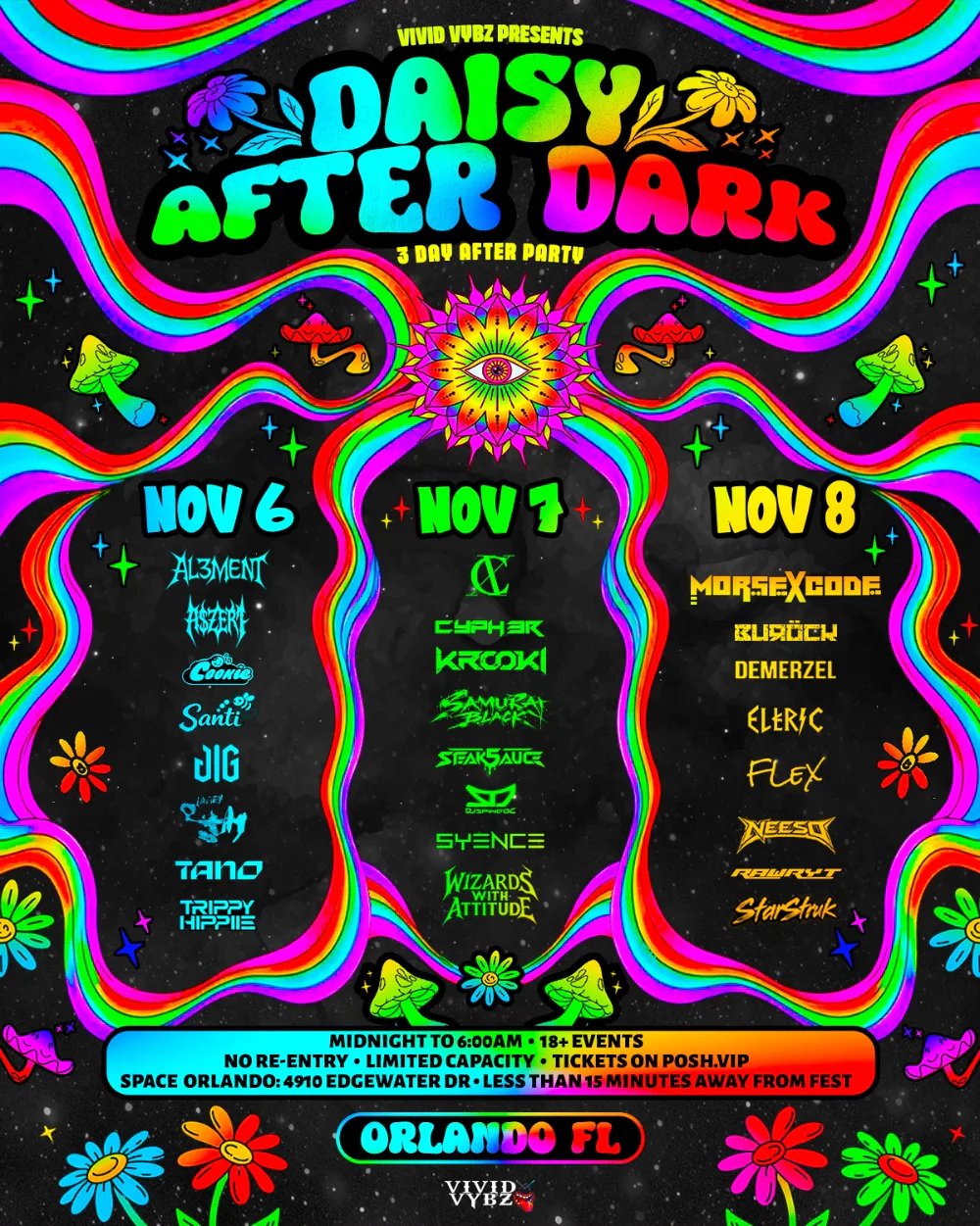 DAISY AFTER DARK — Space Orlando · Fri Nov 6