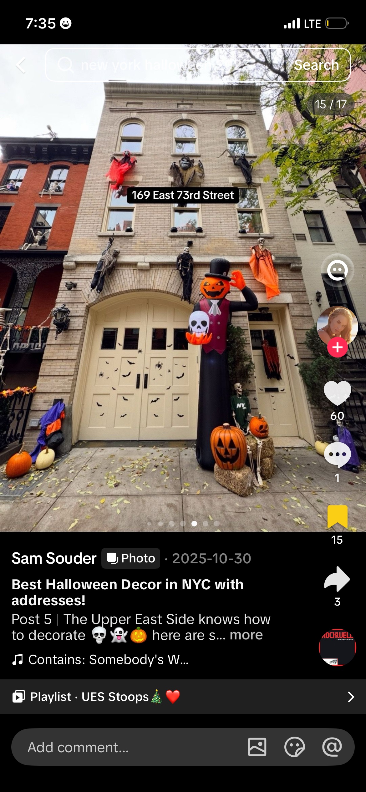 150 E 74th St Stoop Display