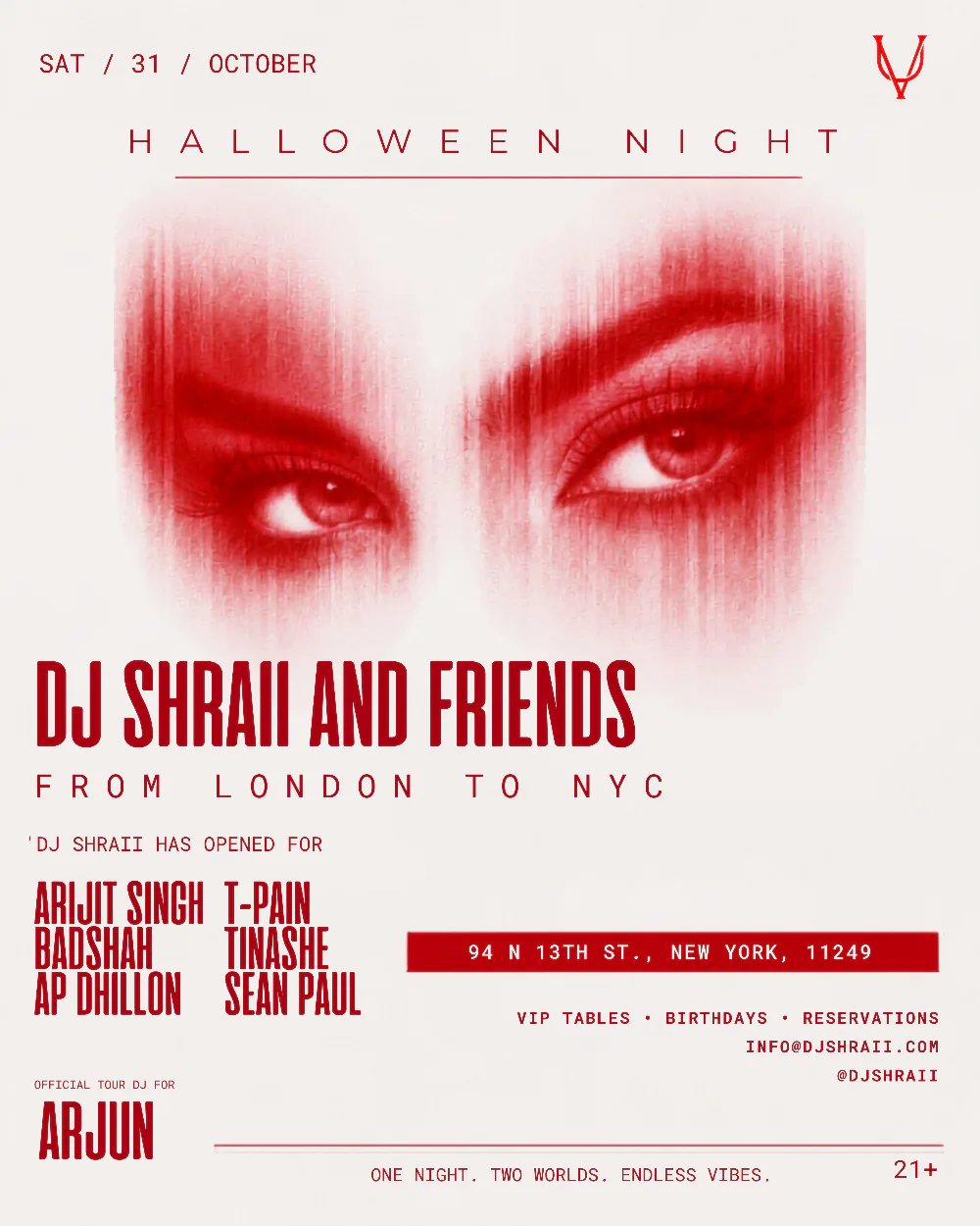 DJ Shraii, Arijit Singh, Badsha, AP Dhillon, Arjun — UNVEILED · Sat Oct 31