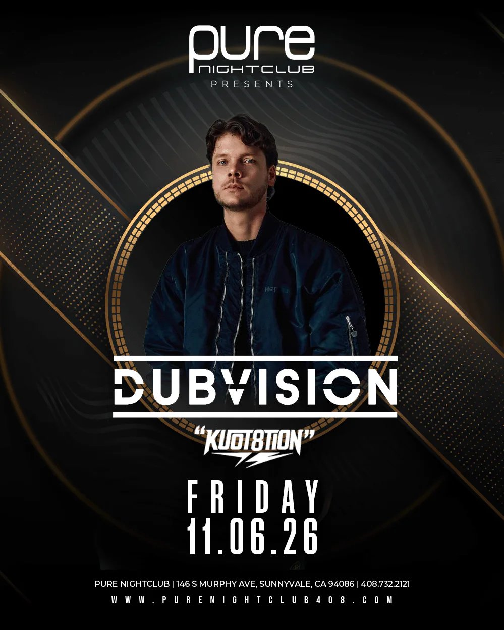 DubVision — Pure Nightclub Sunnyvale · Fri Nov 6
