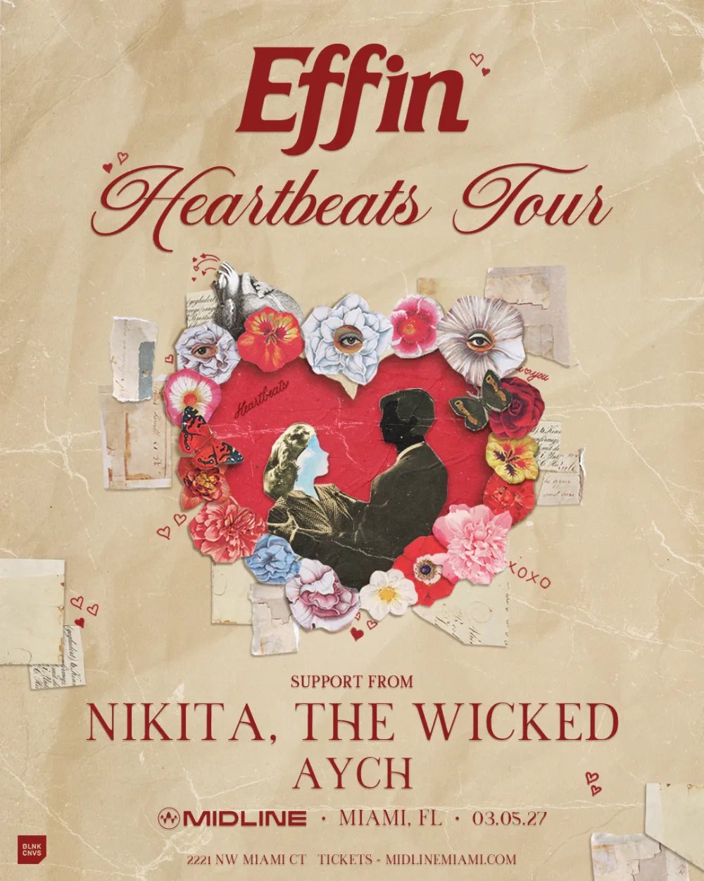 Effin, AYCH, Nikita the Wicked — Midline Miami · Fri Mar 5
