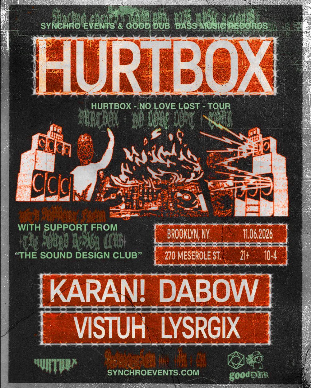 Synchro Events x Good Dub. Bass Music Records Present - The Sound Design Club: + more — 9 Bob Note at 3 Dollar Bill · Fr