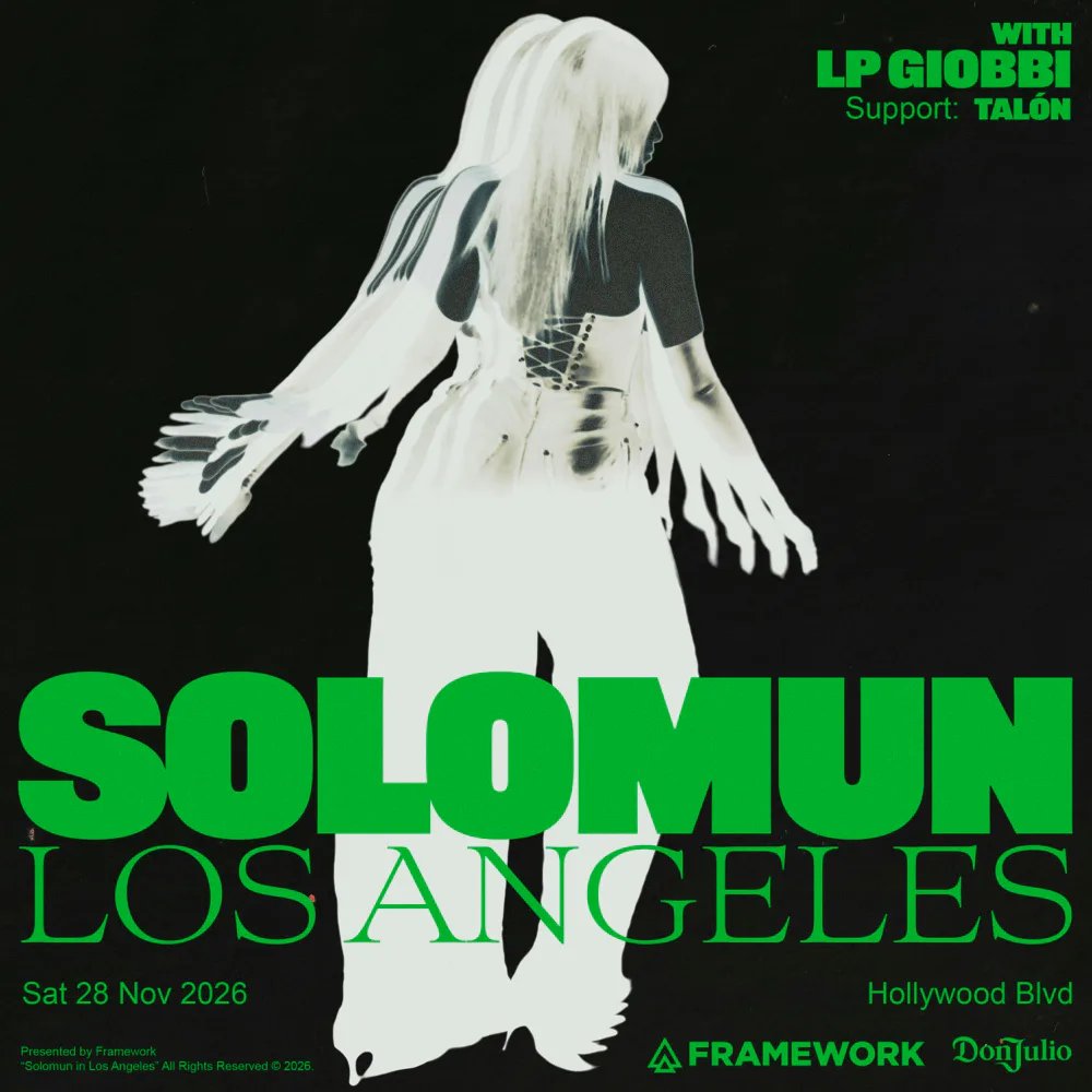 Solomun, LP Giobbi, Talón — 6389 Hollywood Boulevard · Sat Nov 28