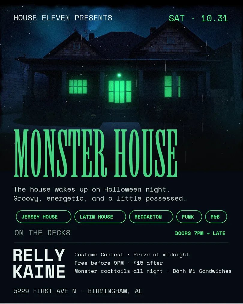Monster House — House Eleven · Sat Oct 31