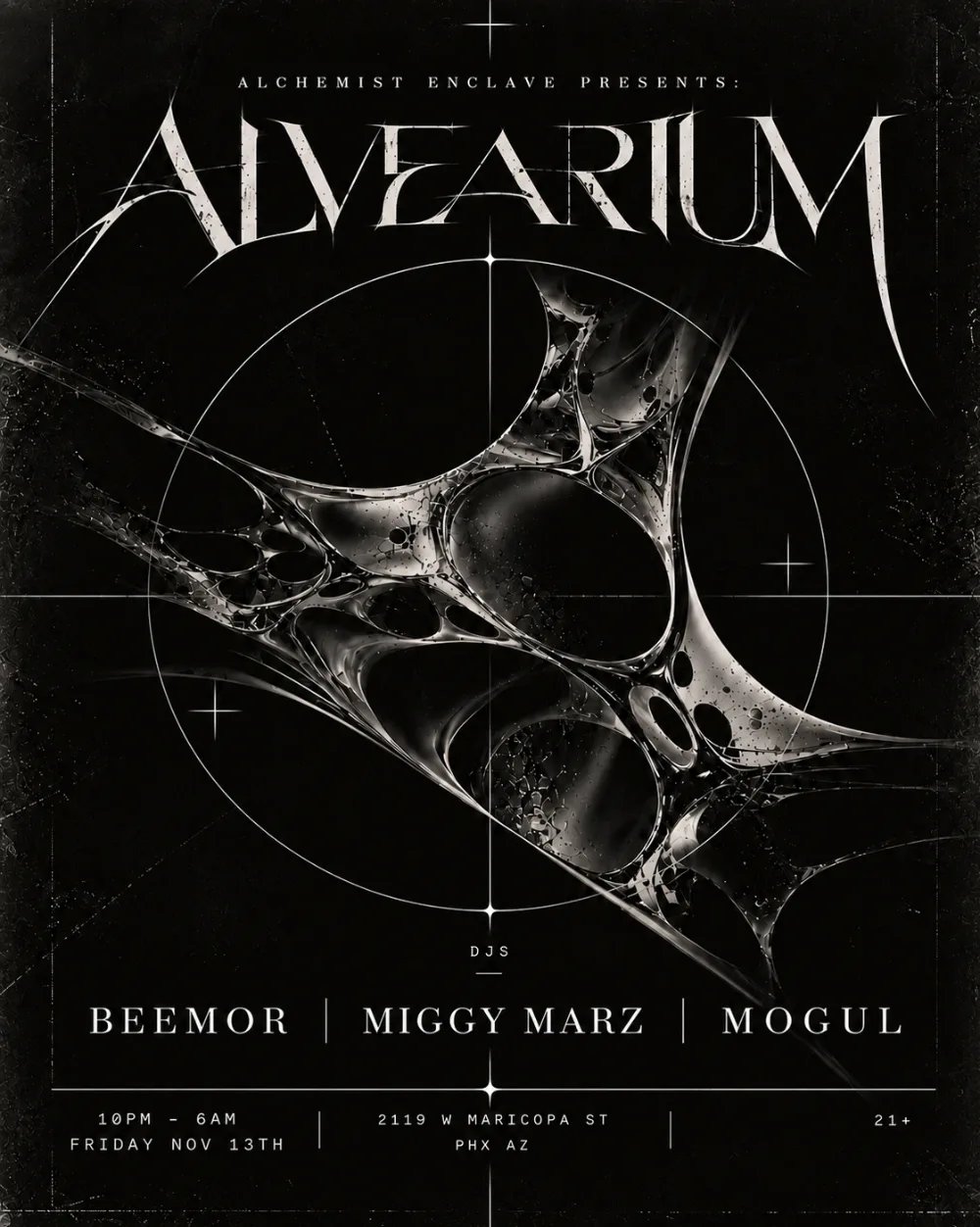 ALVEARIUM: BeeMor, Miggy Marz, Mogul — Alchemist's Enclave · Fri Nov 13