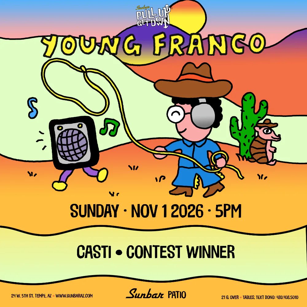 Young Franco, Casti — Sunbar Tempe · Sun Nov 1