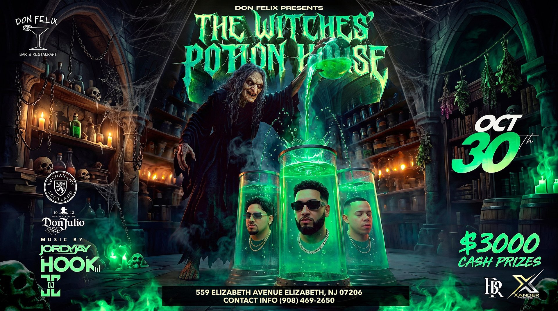 The Witches' Potion House — Don Felix, Elizabeth · Fri Oct 30 · 9pm–3am · 21+
