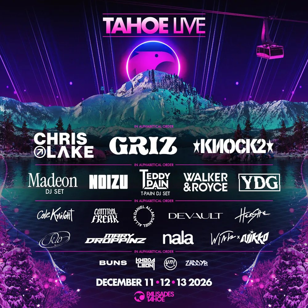 Tahoe Live — Palisades Tahoe · Sat Dec 12–13