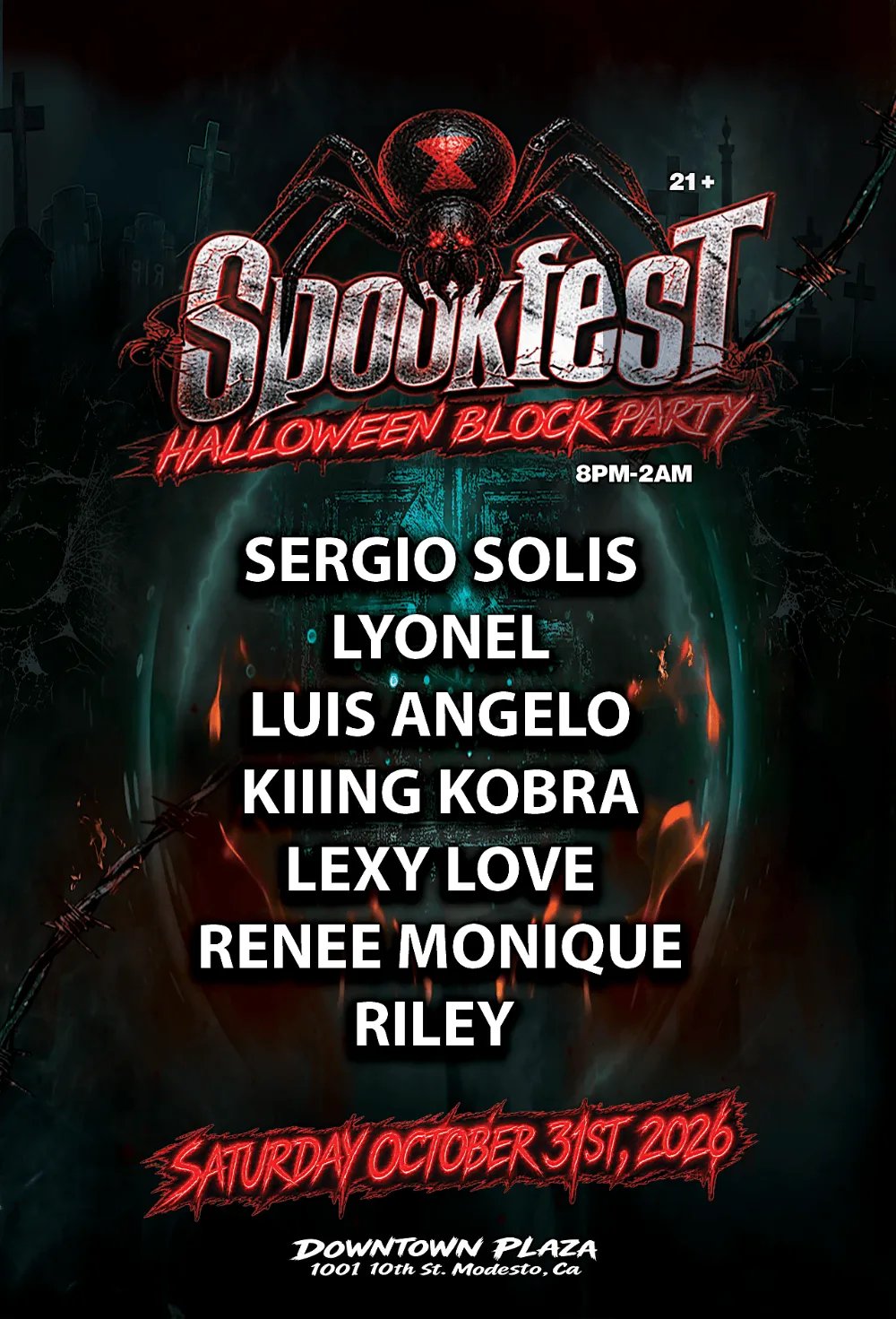 SPOOKFEST 209 — Downtown Plaza Modesto · Sat Oct 31