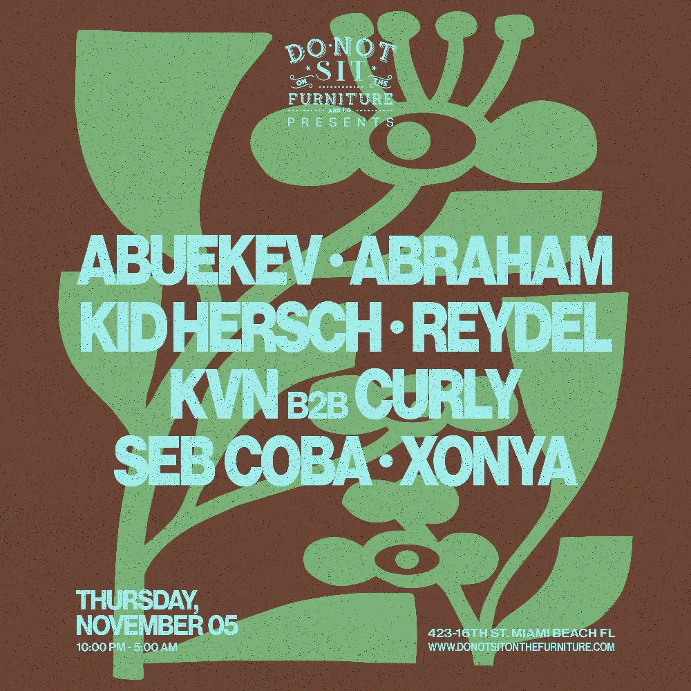 Secret Thursdays — Do Not Sit On The Furniture · Thu Nov 5