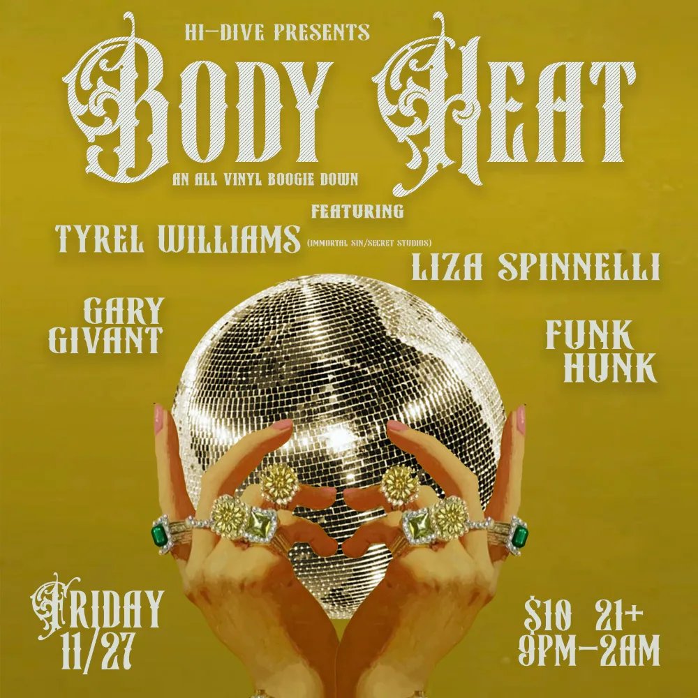 Body Heat — Hi-Dive · Fri Nov 27