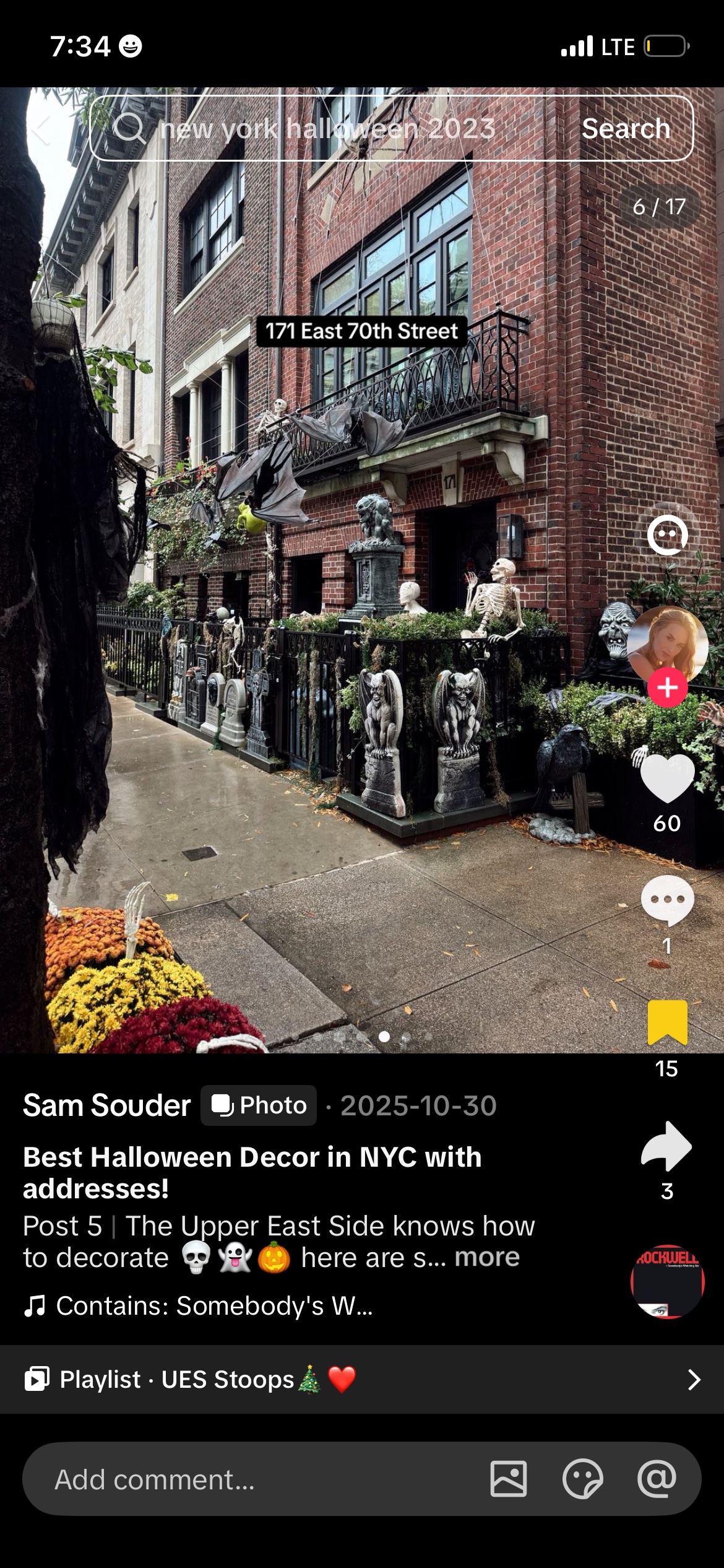 171 E 70th St Stoop Display