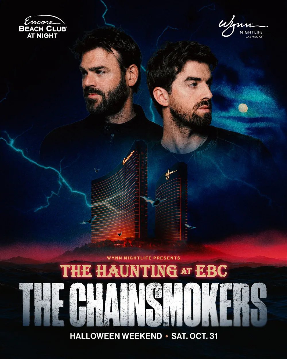 The Chainsmokers — Encore Beach Club At Night · Sat Oct 31
