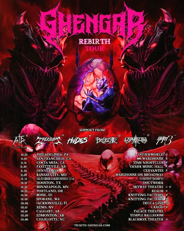 GHENGAR — Ozark Music Hall · Fri Nov 20