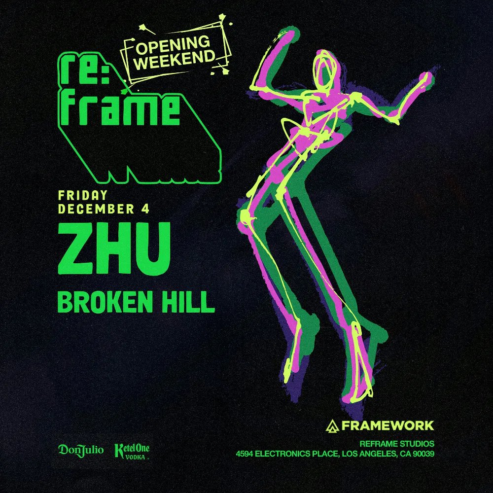 ZHU — Reframe Studios Indoors · Fri Dec 4