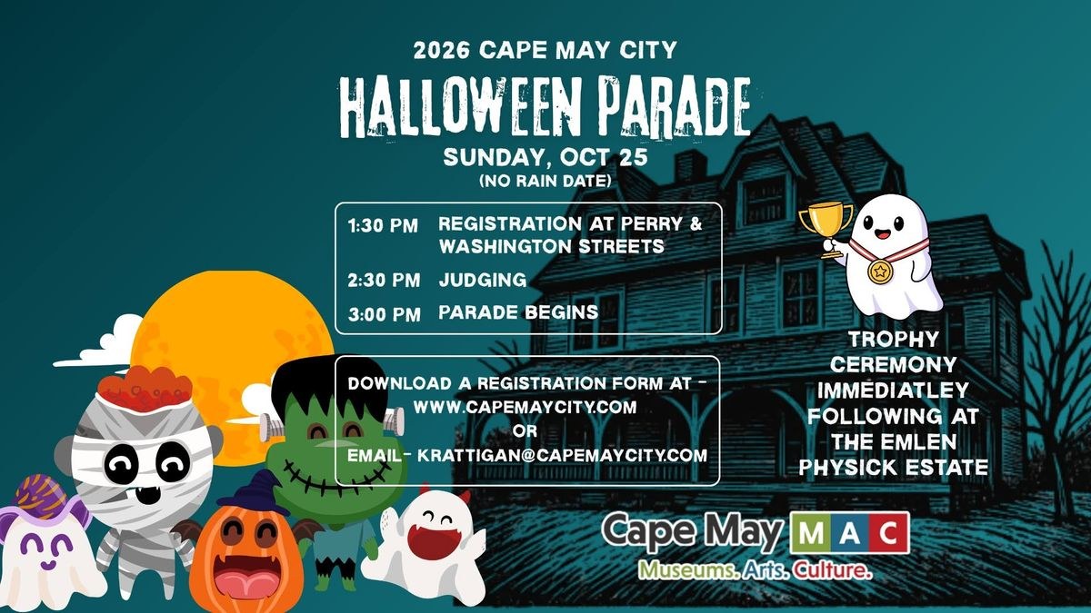 Cape May Halloween Parade — Sun Oct 25 · 3pm · FREE
