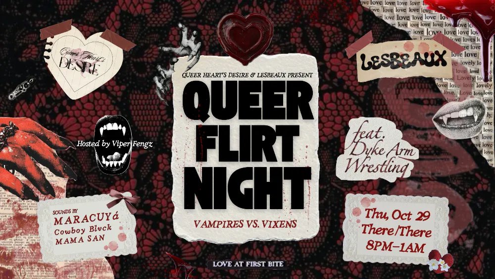 Queer Flirt Night — 468 25th Street · Thu Oct 29