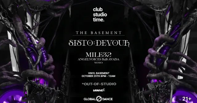 SISTO (DEVOUR Set) — Club Vinyl Basement · Thu Oct 29