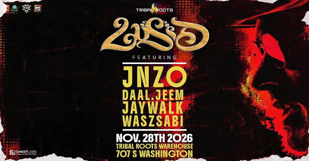 Tribal Roots Presents: LuSiD — Tribal Roots Warehouse · Sat Nov 28