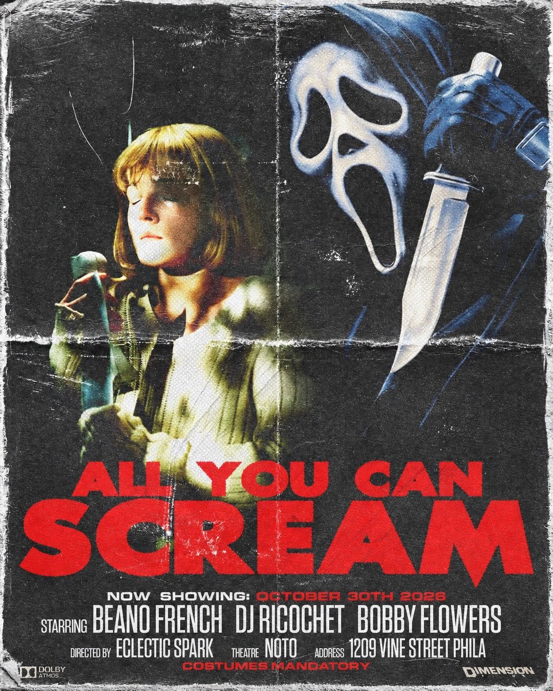 All You Can Scream — NOTO Philadelphia · Fri Oct 30 · 10pm