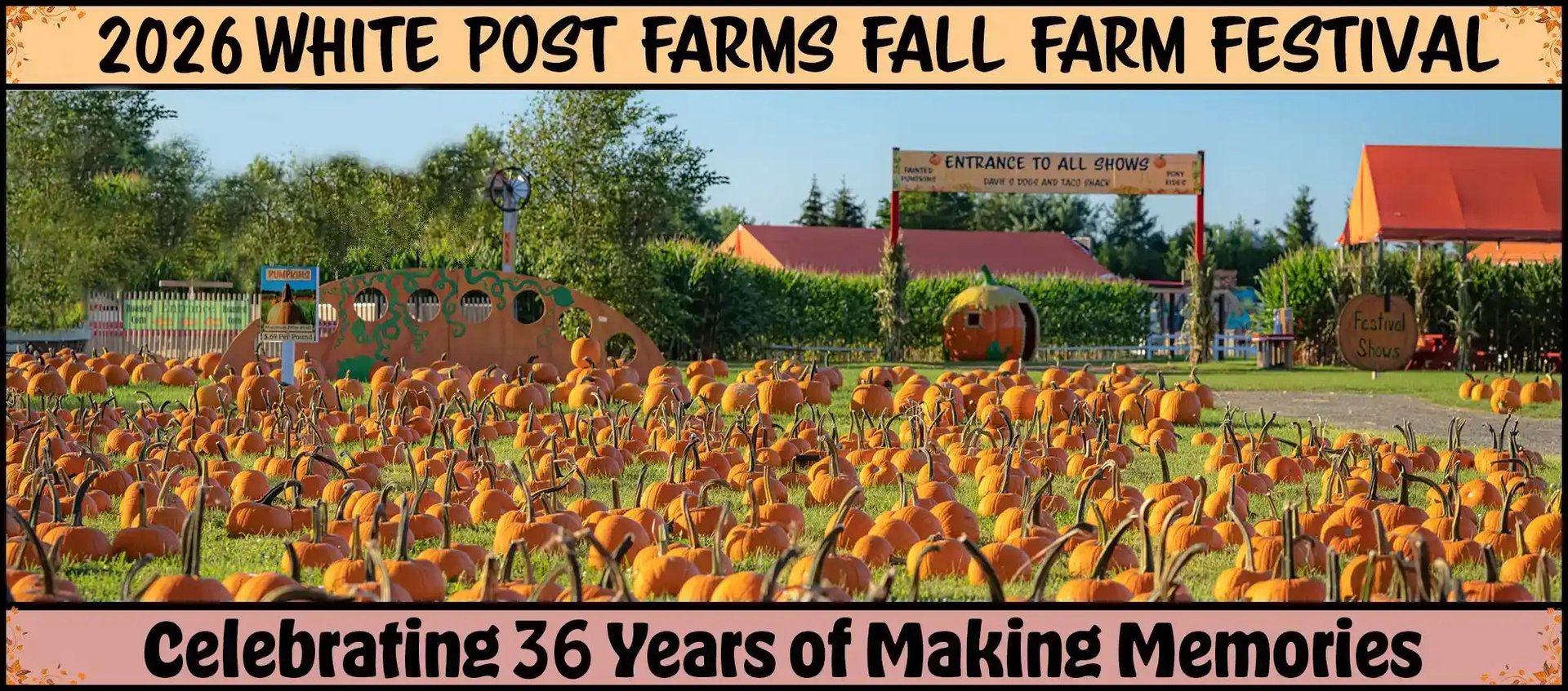 White Post Farms Fall Festival — Melville · Sat Oct 24 & Sun Oct 25 · $39.95+