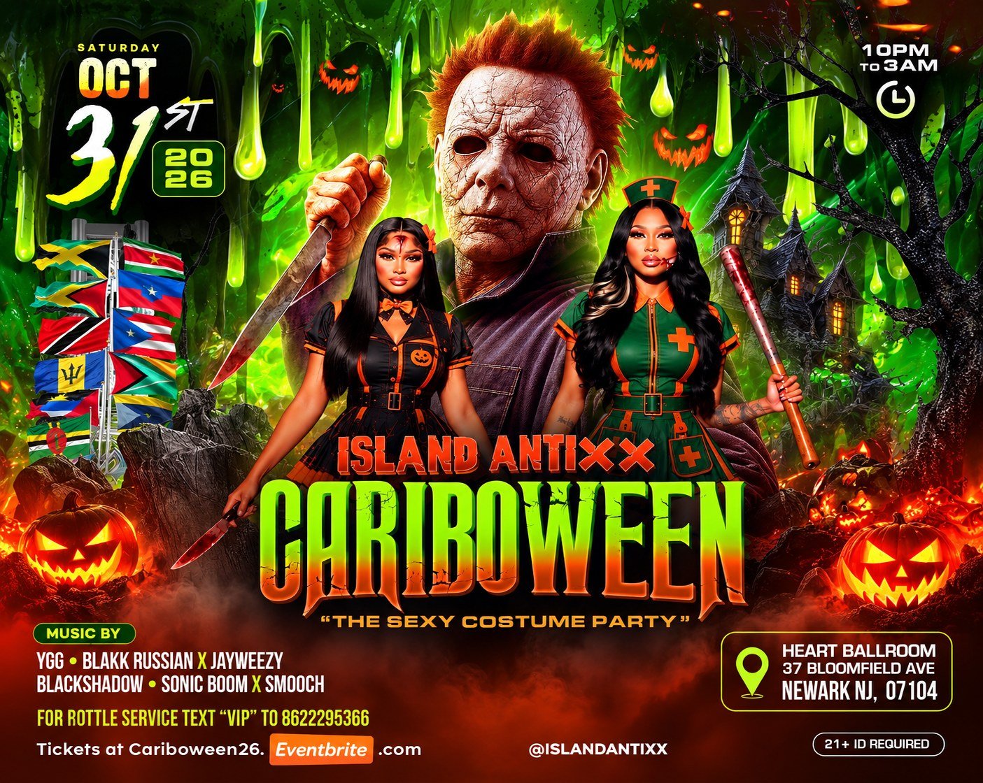 Cariboween — The Heart Ballroom, Newark · Sat Oct 31 · 10:30pm–3am · 21+