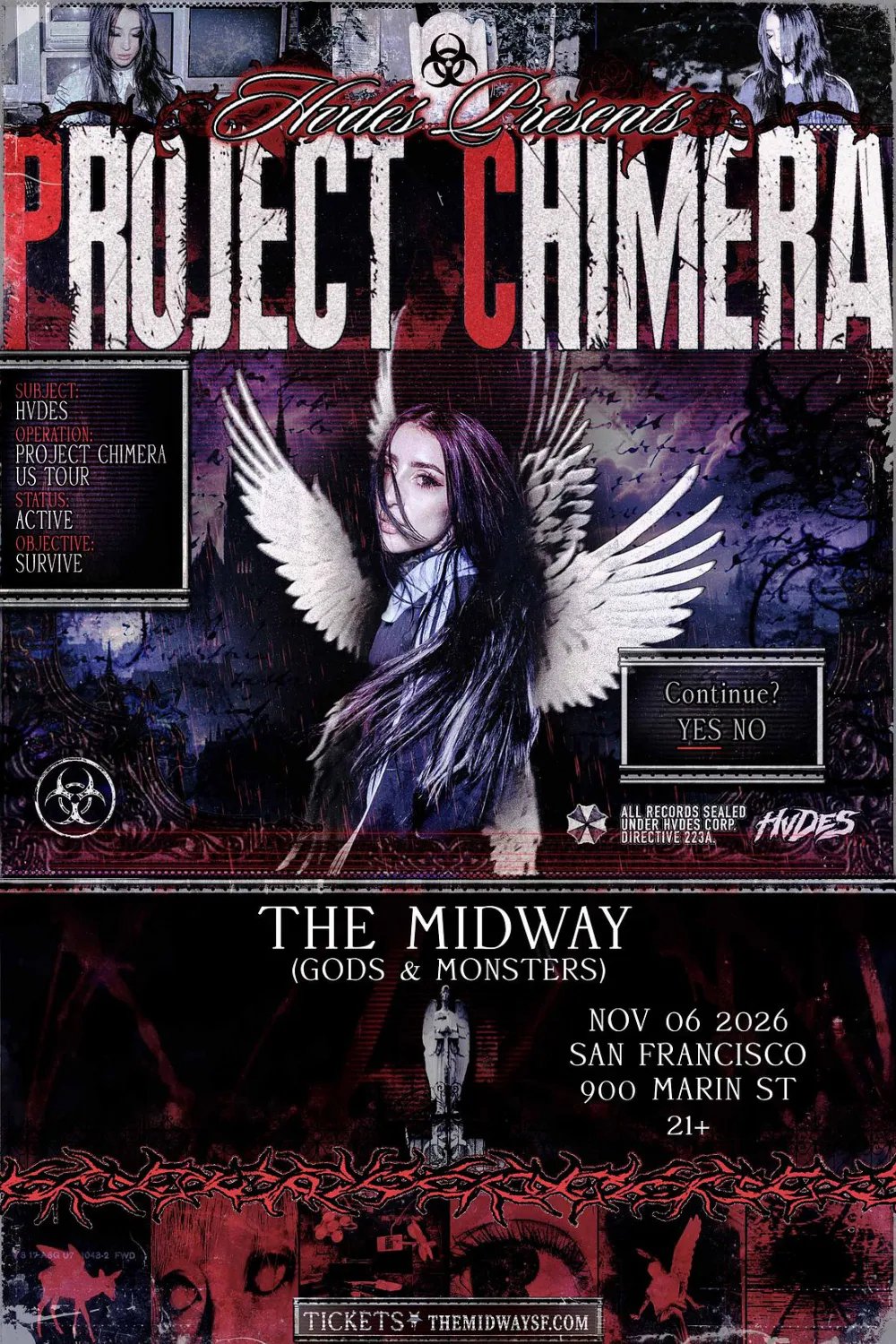 HVDES — Gods & Monster's Room at The Midway · Fri Nov 6