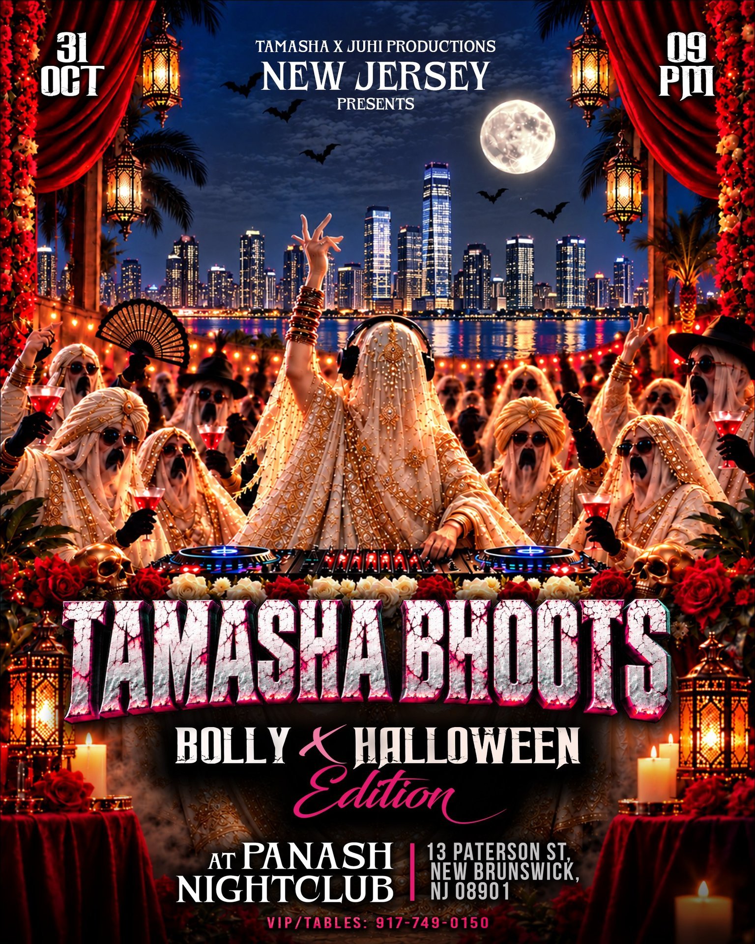 Jersey Tamasha Bhoots: Bollywood Halloween — Panash, New Brunswick · Sat Oct 31 · 9pm–2am · 21+