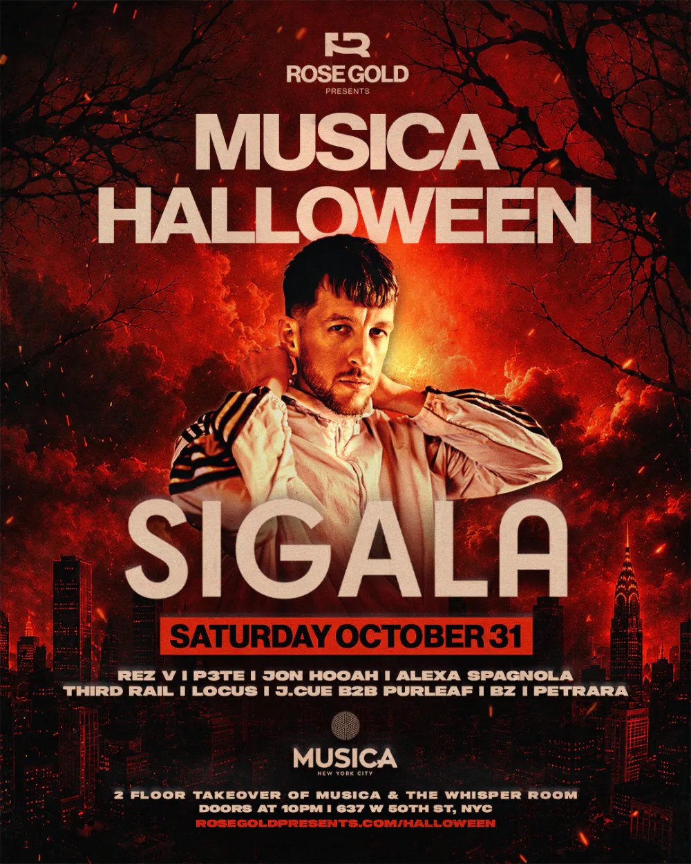 Sigala — Musica NYC · Sat Oct 31