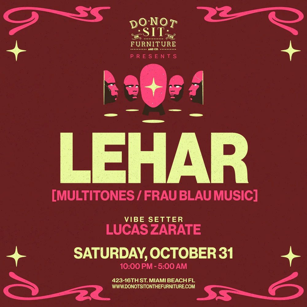 Lehar — Do Not Sit On The Furniture · Fri Oct 30