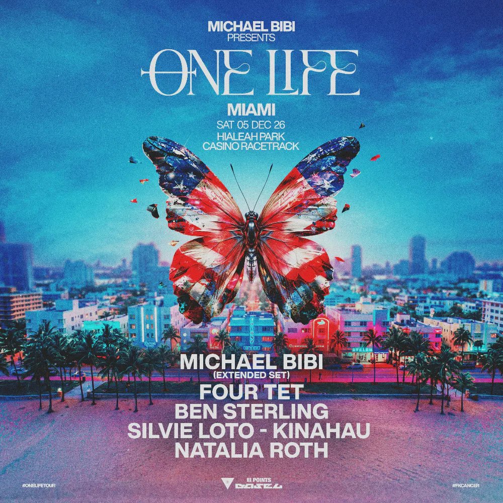Michael Bibi, Four Tet, Ben Sterling, Silvie Loto, KinAhau, Natalia Roth — Hialeah Park Casino Racetrack · Sat Dec 5