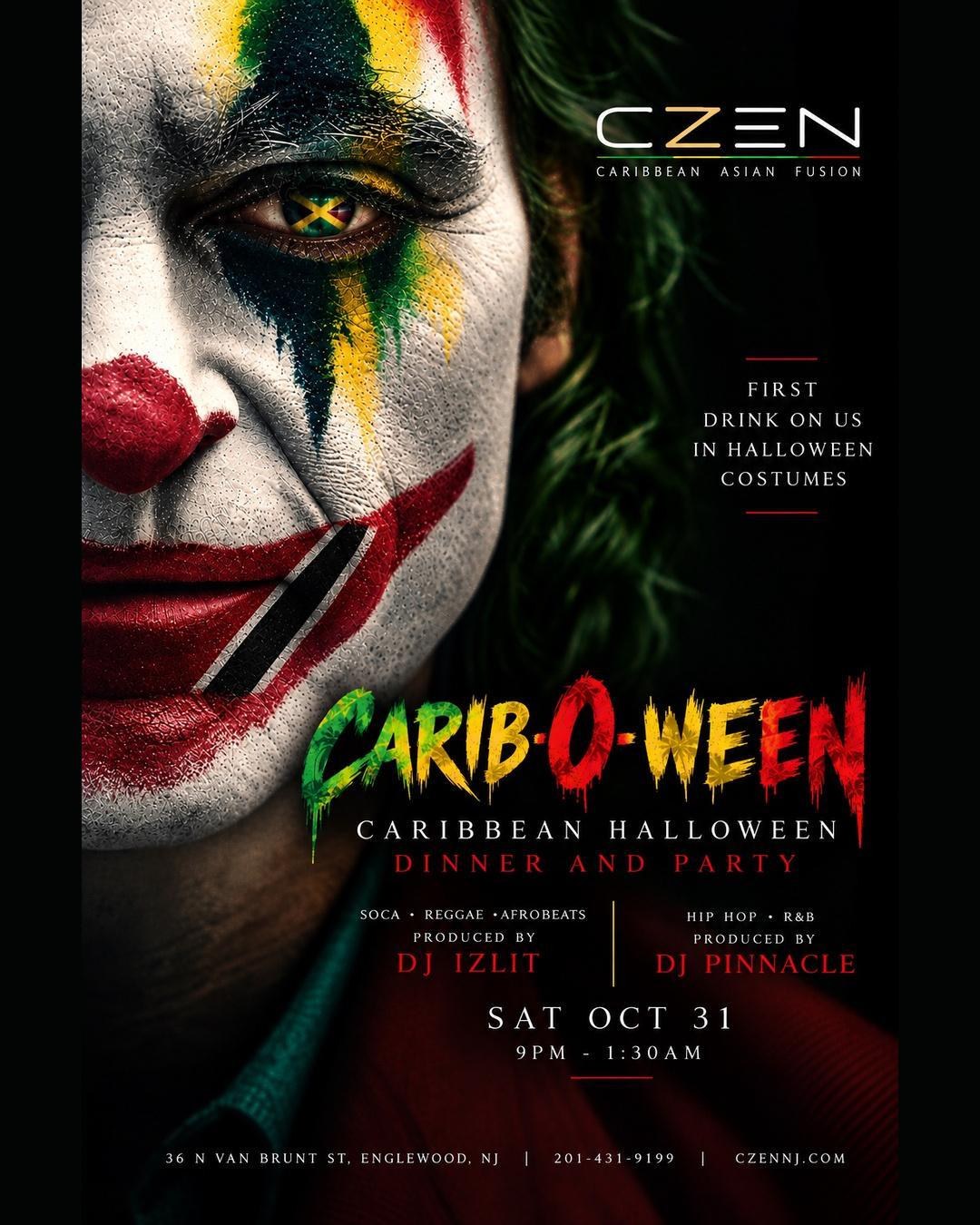 Carib-O-Ween — CZEN, Englewood · Sat Oct 31 · 9pm–1:30am