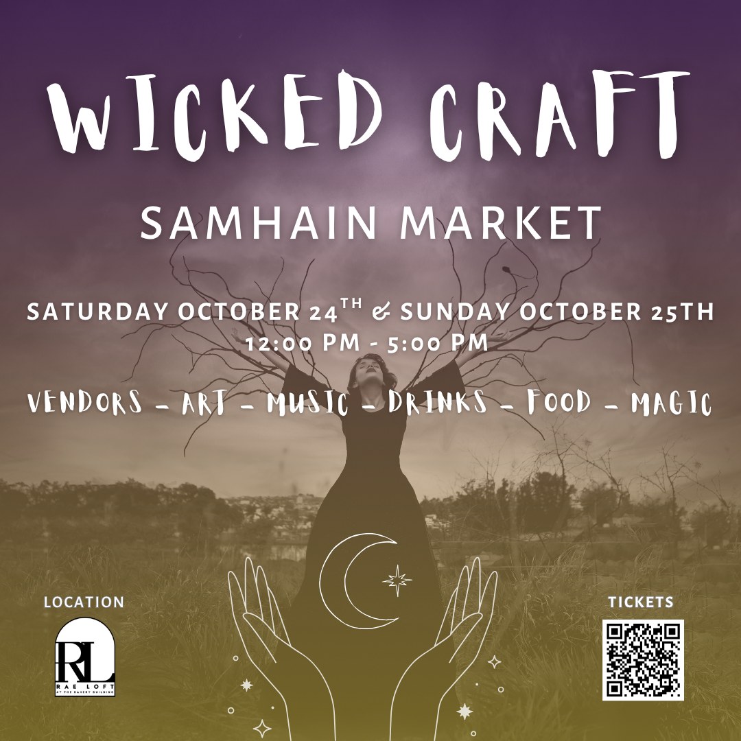 Wicked Craft Samhain Market — Rae Loft, Portland · Oct 24 & 25 · 12–5pm · FREE