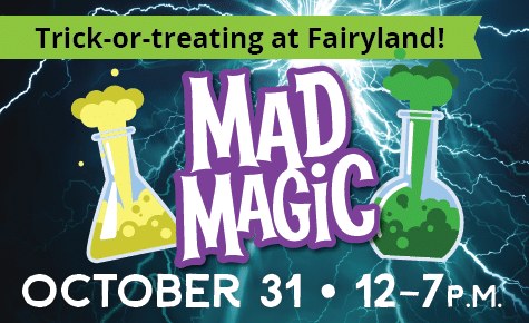 Mad Magic! (Halloween Jam) — Children's Fairyland, Oakland · Sat Oct 31 · 12–7pm · $25