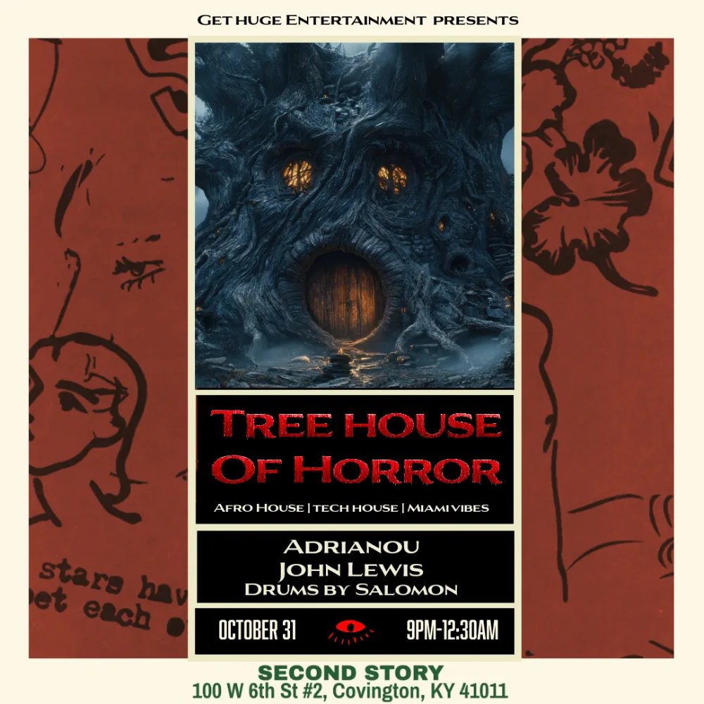 Treehouse Of Horror: Adrianou, John Lewis — Second Story · Sat Oct 31