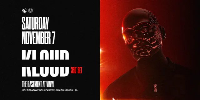 KLOUD — Club Vinyl Basement · Sat Nov 7