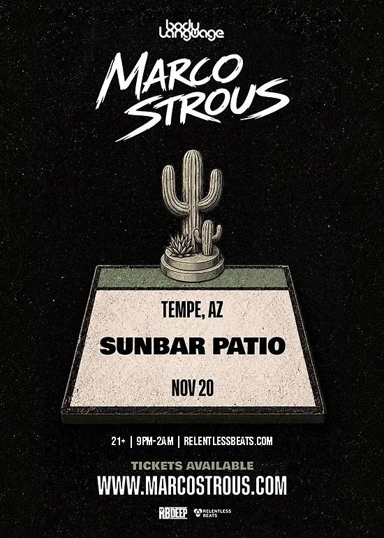 Marco Strous — Sunbar Patio Tempe · Fri Nov 20